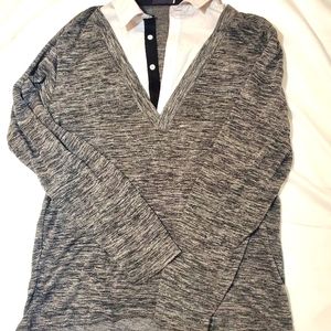 Grey long sleeve shirt